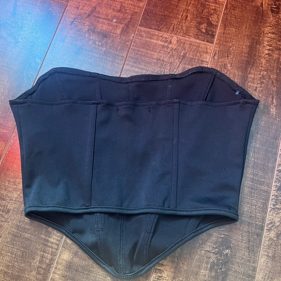 shein black strapless corset top - Picture 3 of 4